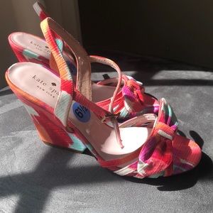 Kate Spade Wedge Sandals 6.5